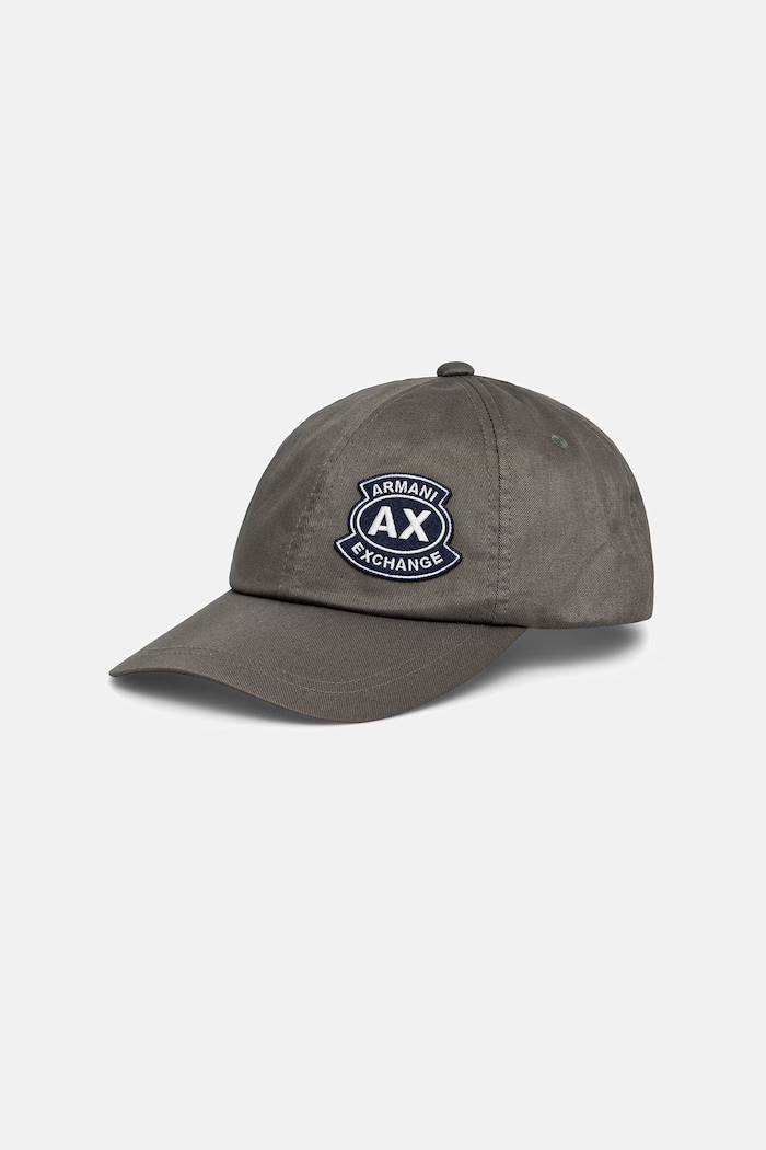 Armani Exchange baseball kapa moška bombažna zelena XM002538.AF15502