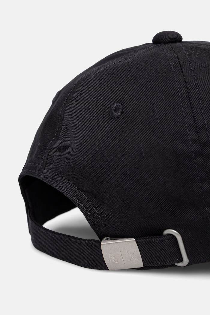 Dodatki Armani Exchange baseball kapa moška bombažna XM002538.AF15502 črna