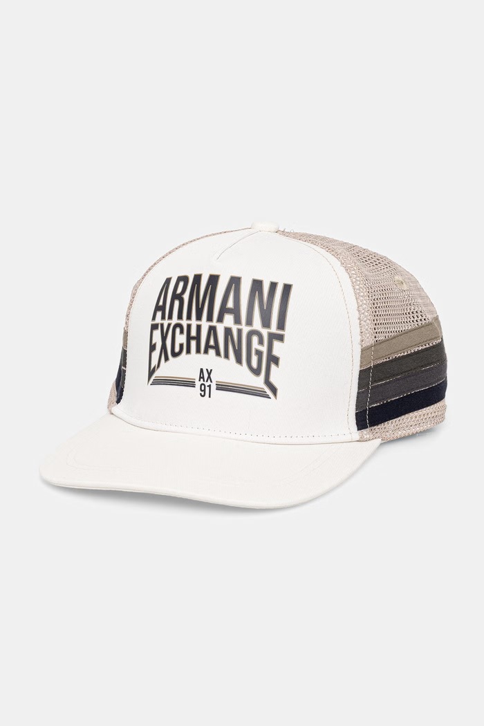 Armani Exchange Moška Snapback kapa bež XM002542.AF15502