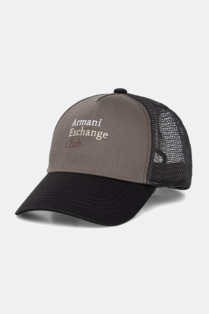 Armani Exchange šiltovka trucker pánska zelená XM002548.AF15502