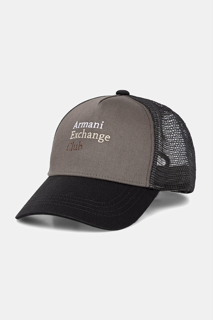 Armani Exchange šiltovka trucker pánska zelená XM002548.AF15502