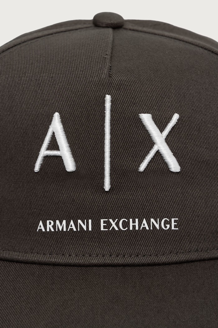 Armani Exchange Czapka bejsbolówka męska bawełniana XM002696.AF15502 zielony SS26