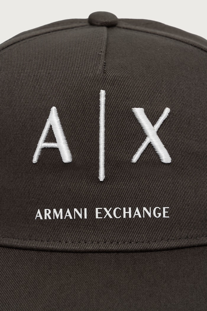 Armani Exchange Czapka bejsbolówka męska bawełniana XM002696.AF15502 zielony SS26