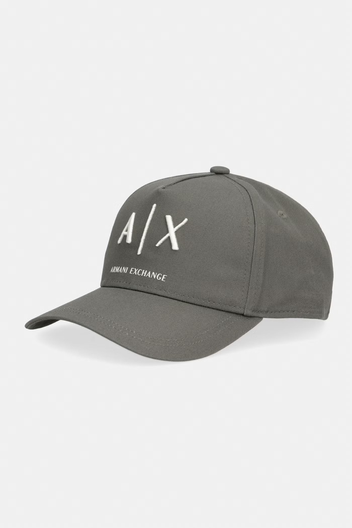 Armani Exchange bejzbalová čiapka pánska bavlnená zelená XM002696.AF15502