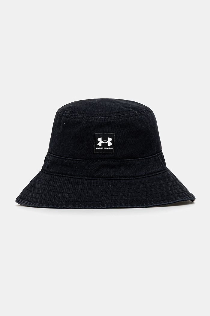 Under Armour bucket hat muški pamučni ESSENTIAL BUCKET crna 1376704