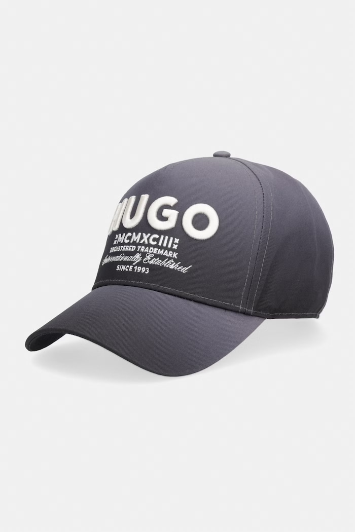 HUGO Blue șapcă de baseball pentru bărbați, din bumbac Merk-Degrade gri 50560345