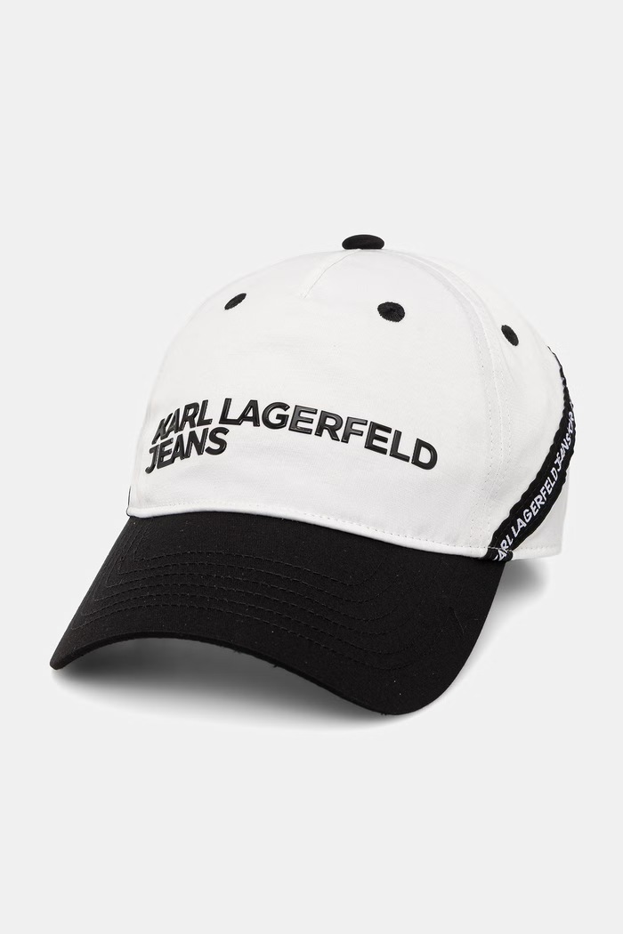 Karl Lagerfeld Jeans Bejzbolska kapa muška bijela A2M33028