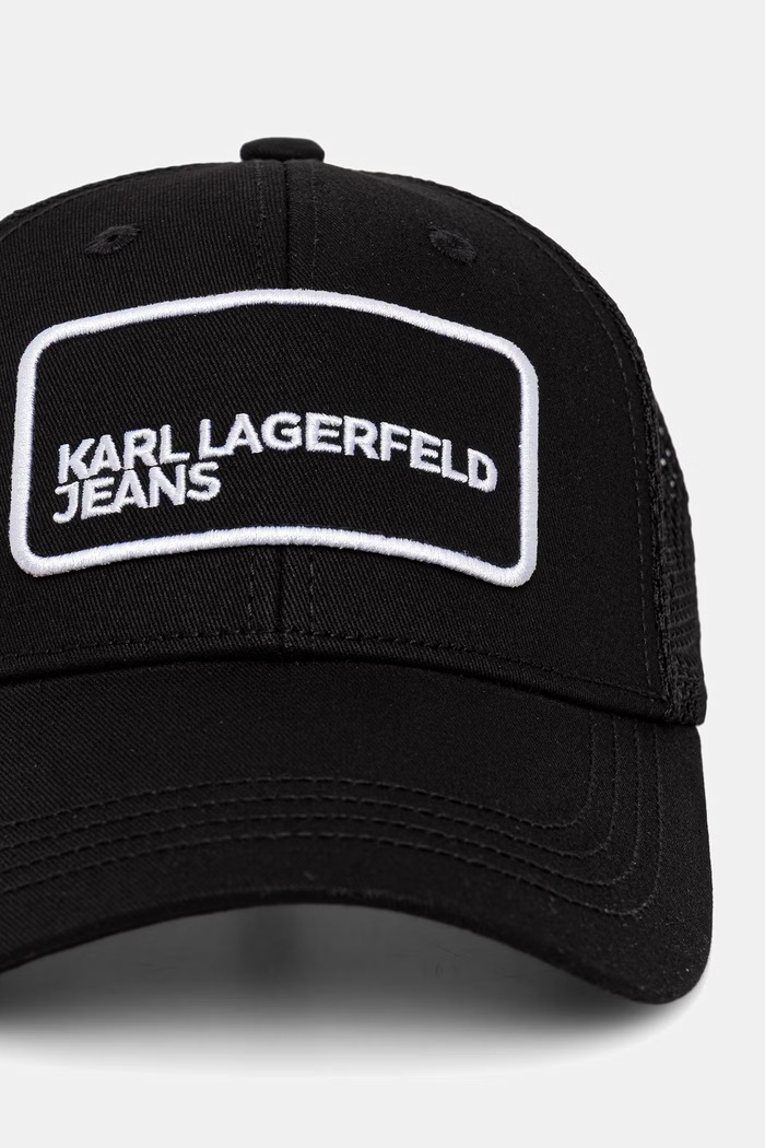 Karl Lagerfeld Jeans kapa s šiltom moška B2M33060 črna SS26