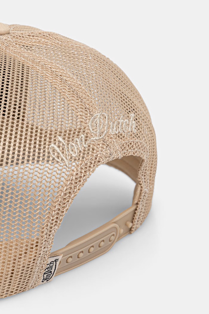Accesorii Von Dutch Șapcă de bărbați din bumbac VD.1.CB.EMB bej