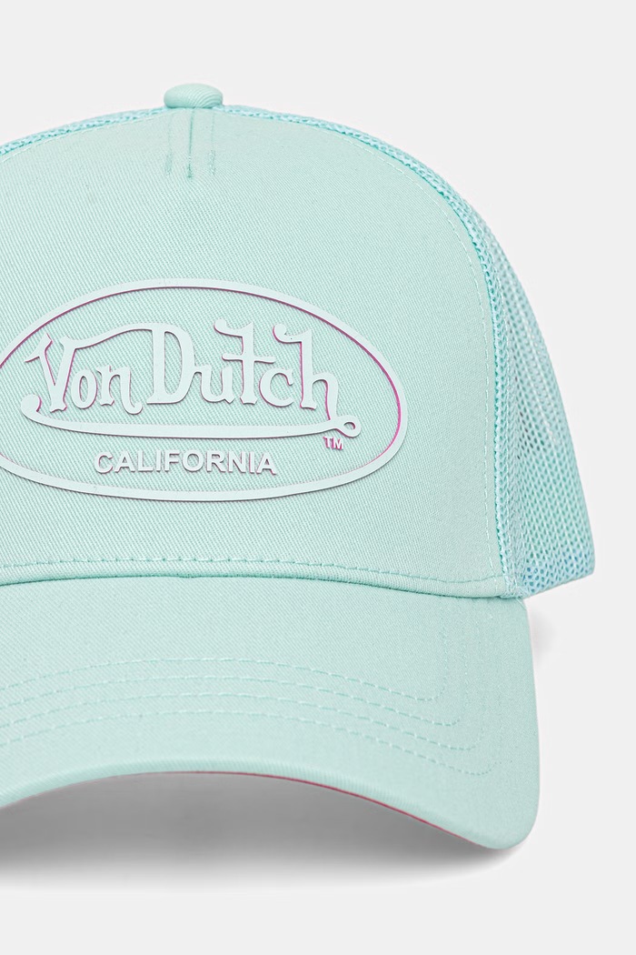 Von Dutch кепка для мужчин хлопковая VD.1.CB.LOG зелёный SS26