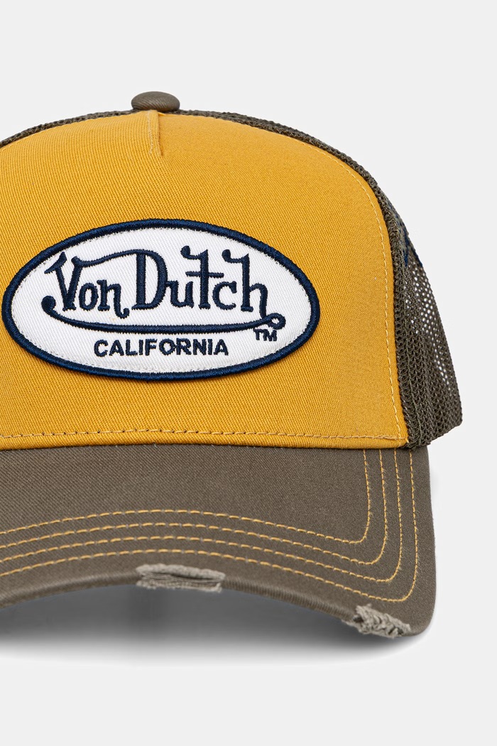 Von Dutch czapka trucker męska bawełniana VD.1.CT.USED zielony SS26