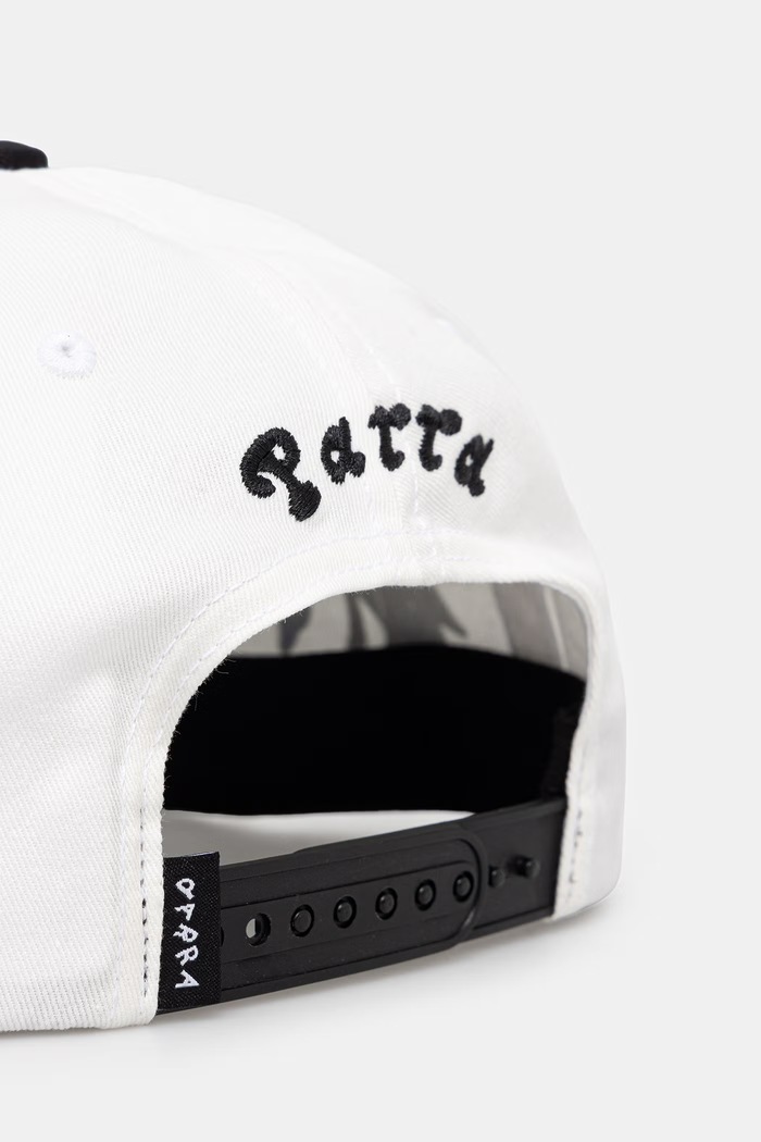Akcesoria by Parra Animal style czapka z daszkiem bawełniana męska 55485.White biały