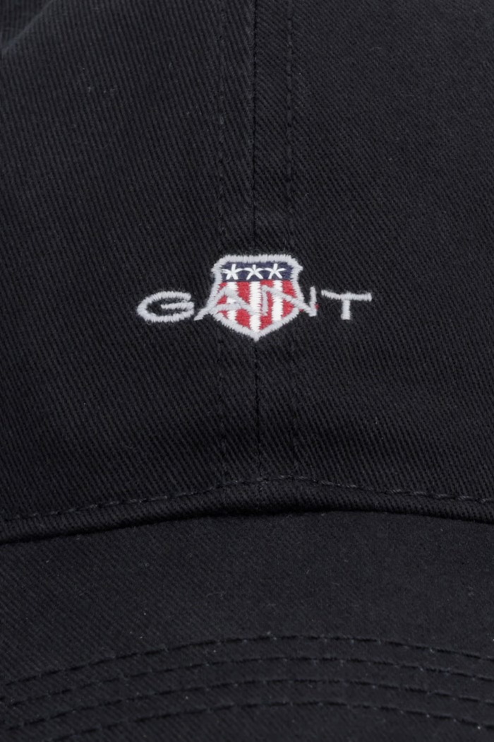 Βαμβακερό καπέλο του μπέιζμπολ Gant 9901311 μαύρο SS26