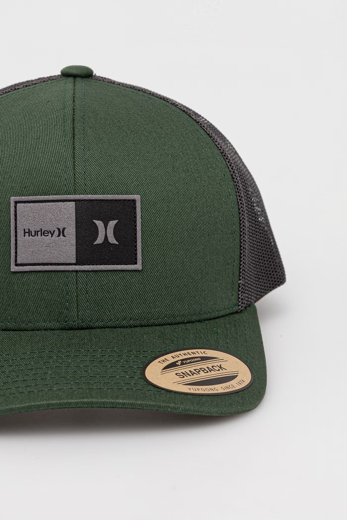 Hurley Snapback kapa moška HIHM0058 zelena SS26