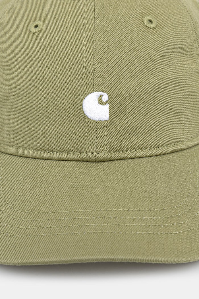 Carhartt WIP Madison Logo Cap καπέλο μπέιζμπολ ντένιμ Ανδρικό I036730.3N8XX πράσινο SS26