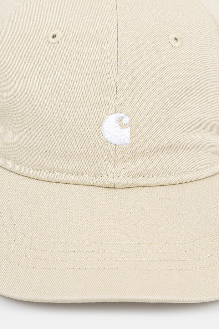 Carhartt WIP Madison Logo Cap καπέλο μπέιζμπολ βαμβακερό ανδρικό I036730.3M7XX μπεζ SS26