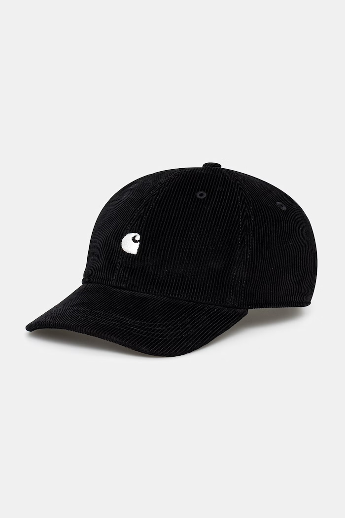 Carhartt WIP Harlem Cap καπέλο μπέιζμπολ κοτλέ Ανδρικό μαύρο I036729.K02XX