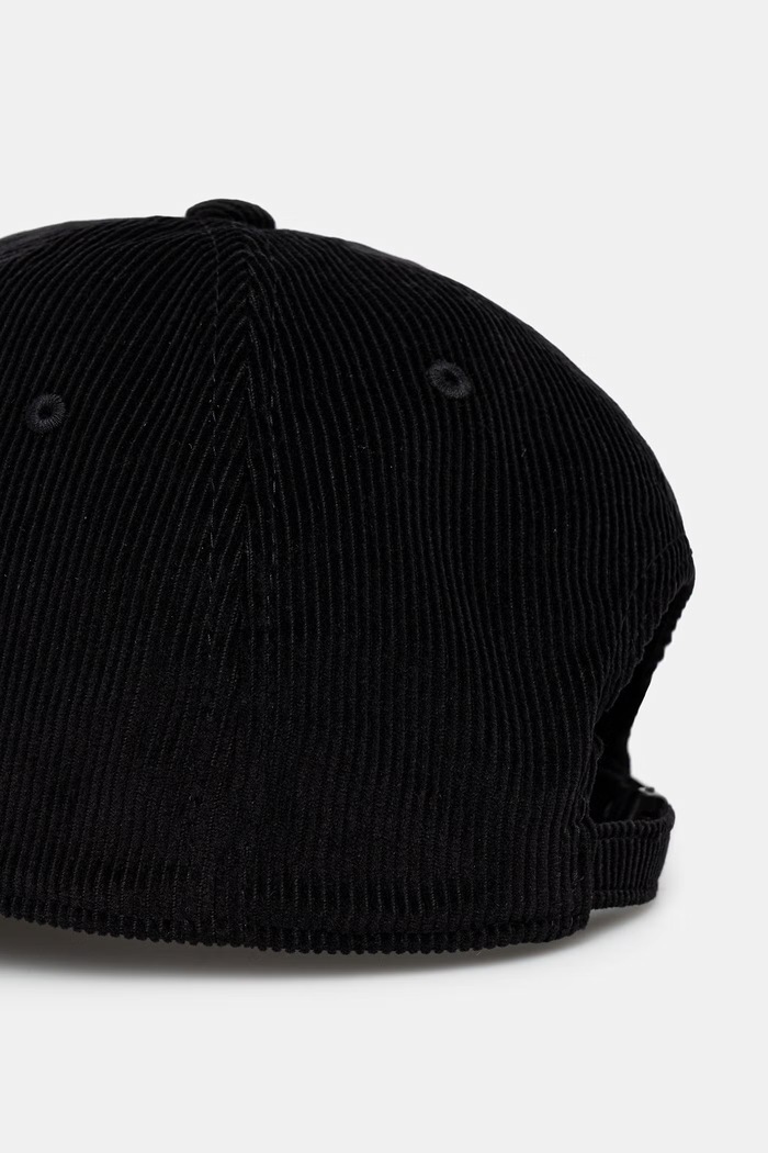 Αξεσουάρ Carhartt WIP Harlem Cap καπέλο μπέιζμπολ κοτλέ Ανδρικό I036729.K02XX μαύρο