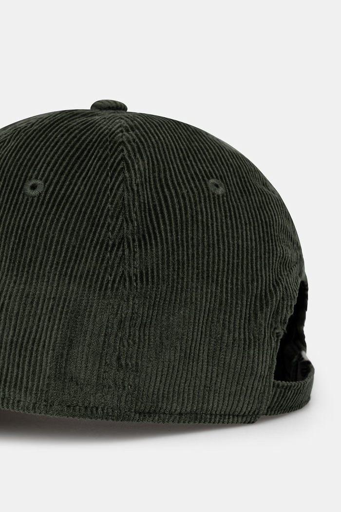 Αξεσουάρ Carhartt WIP Harlem Cap καπέλο με γείσο κοτλέ Ανδρικό I036729.3DEXX πράσινο