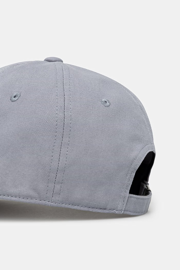 Αξεσουάρ Carhartt WIP Canvas Script Cap καπέλο μπέιζμπολ βαμβακερό ανδρικό I028876.1SFXX μπλε