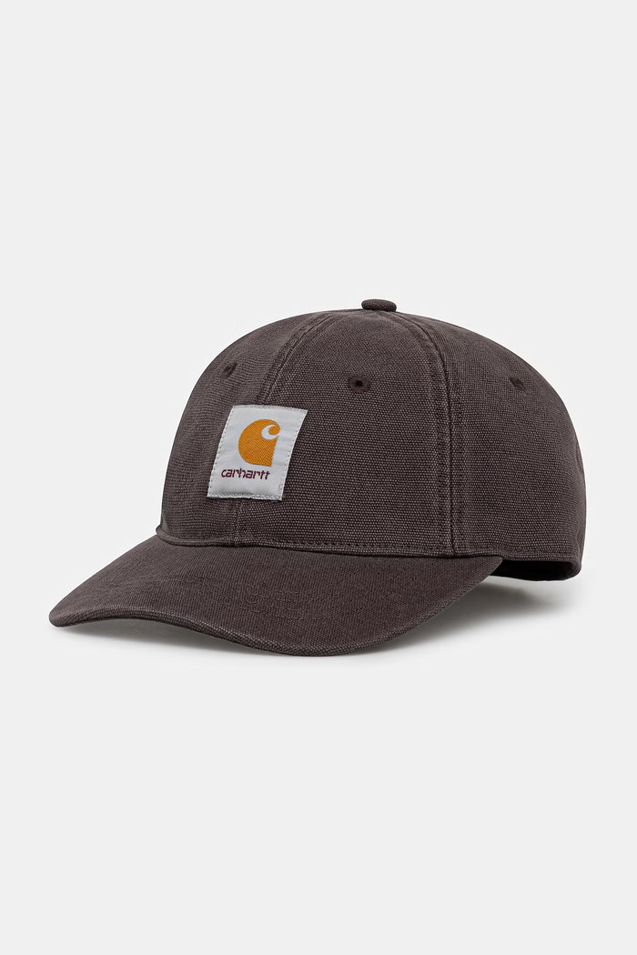 Carhartt WIP Canvas Cap καπέλο μπέιζμπολ βαμβακερό Ανδρικό καφέ I036654.3IS06