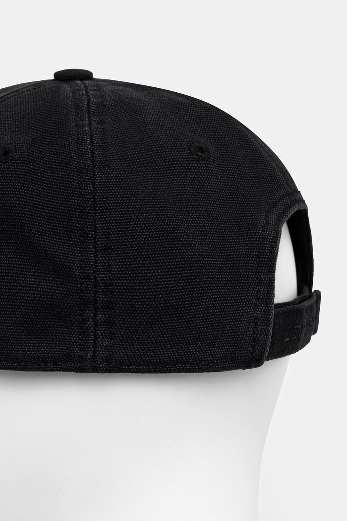 Αξεσουάρ Carhartt WIP Canvas Cap καπέλο με γείσο βαμβακερό ανδρικό I036654.8906 μαύρο