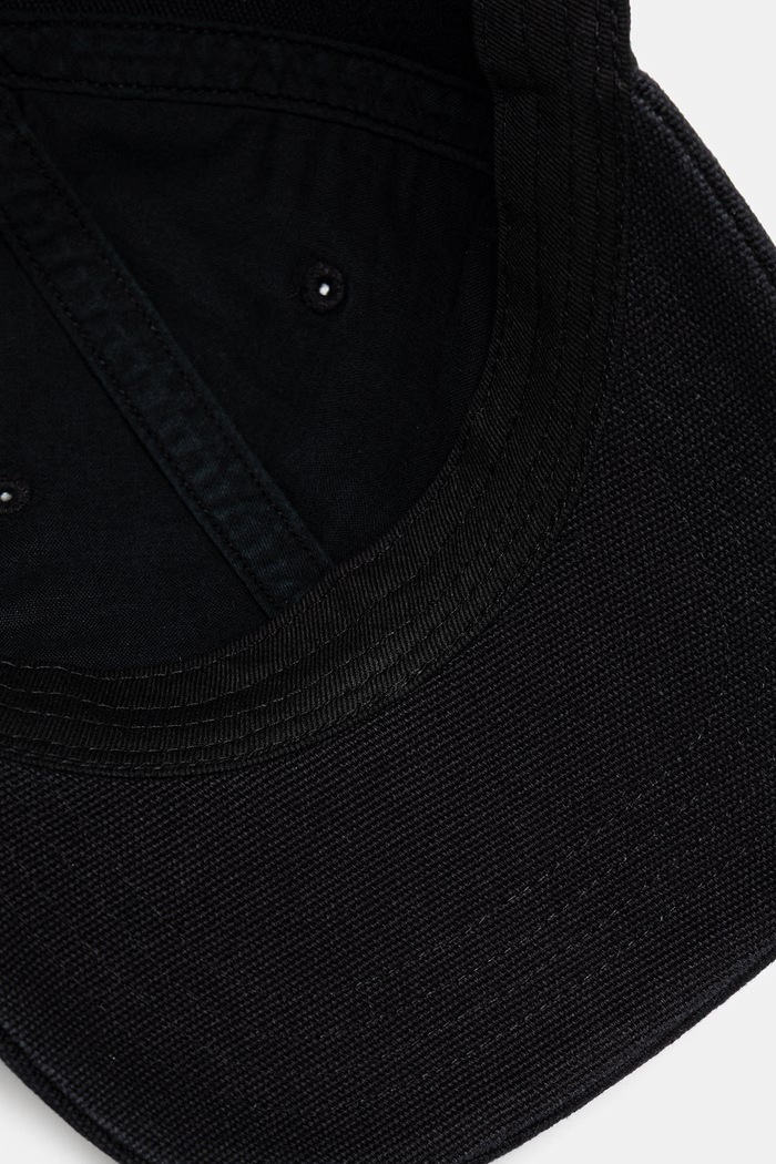 Carhartt WIP Canvas Cap καπέλο με γείσο βαμβακερό ανδρικό μαύρο I036654.8906