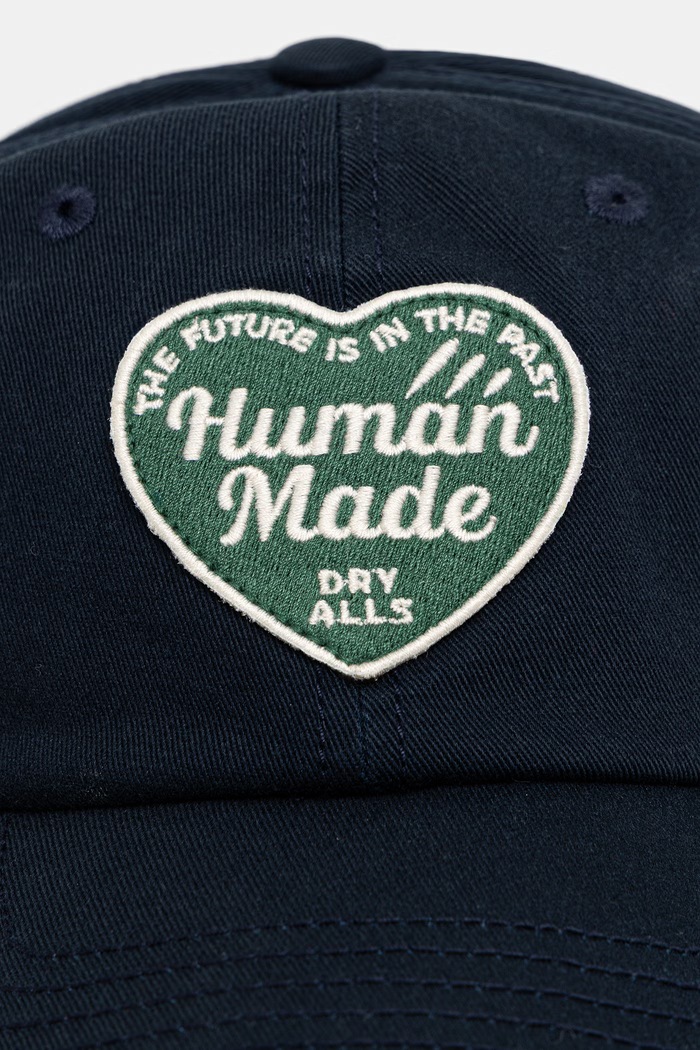 Human Made czapka bejsbolówka bawełniana damska HM31GD018 granatowy SS26