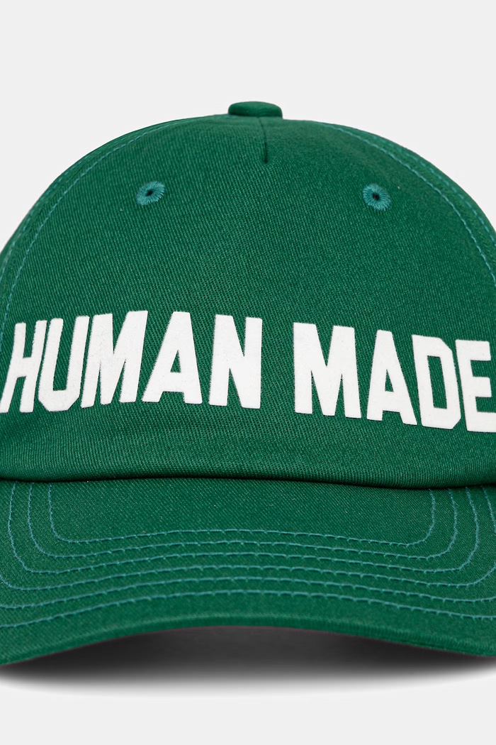 Human Made czapka z daszkiem bawełniana męska HM31GD020 zielony SS26