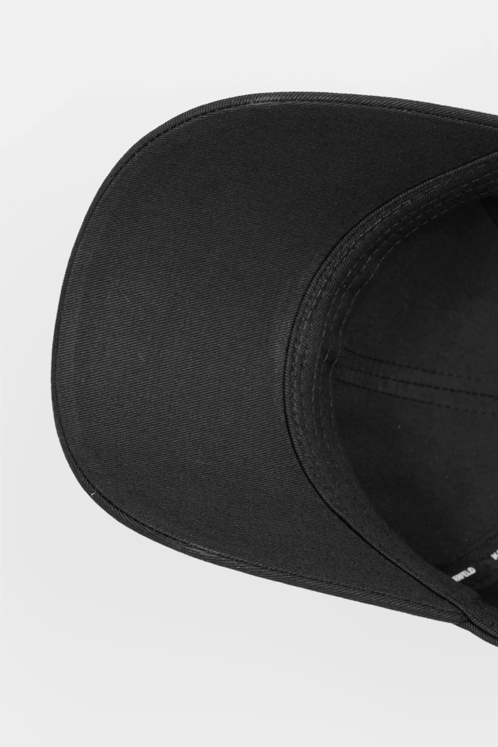 Karl Lagerfeld czapka z daszkiem bawełniana K/SIGNATURE czarny B1W33012
