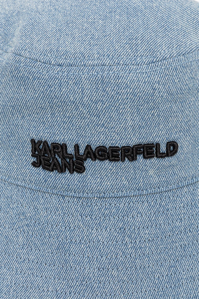 Doplnky Bavlnený klobúk Karl Lagerfeld Jeans B1W33056 modrá