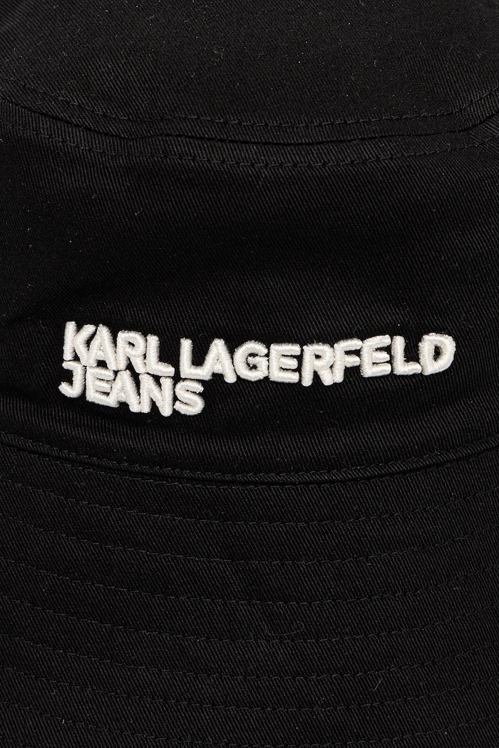 Bavlnený klobúk Karl Lagerfeld Jeans modrá B1W33056