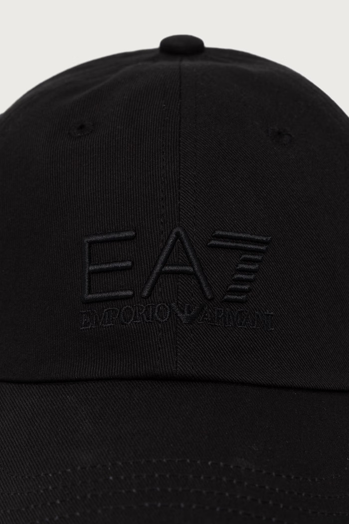 EA7 Emporio Armani καπέλο μπέιζμπολ βαμβακερό AF15502.7X000592 μαύρο SS26