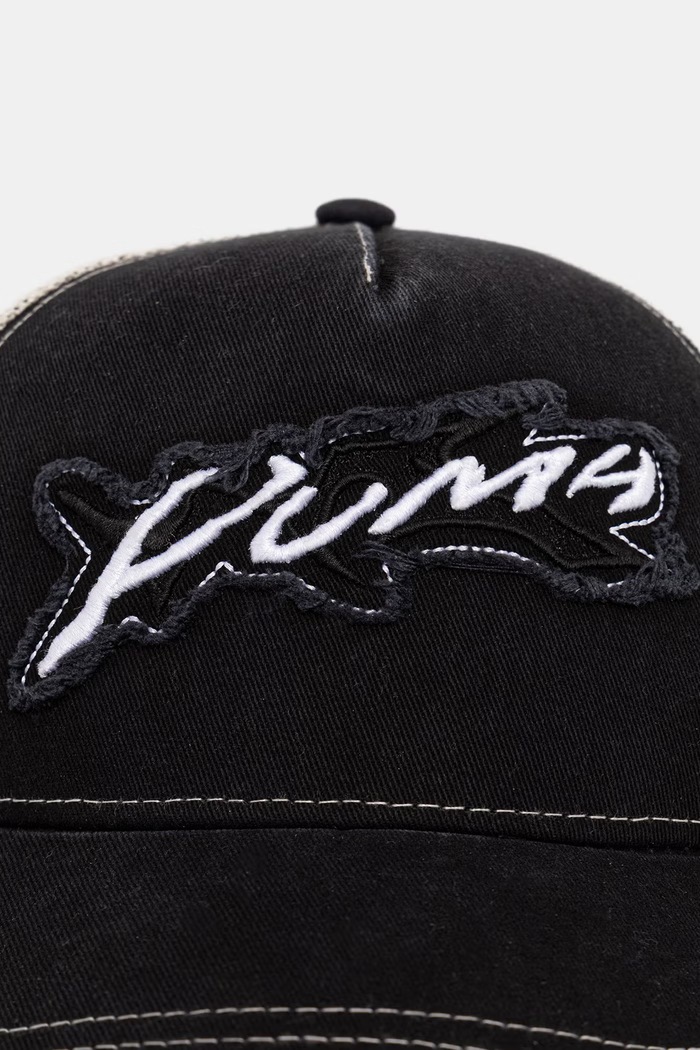 Puma šiltovka trucker bavlnená Wardrobe Essential 026834 čierna SS26