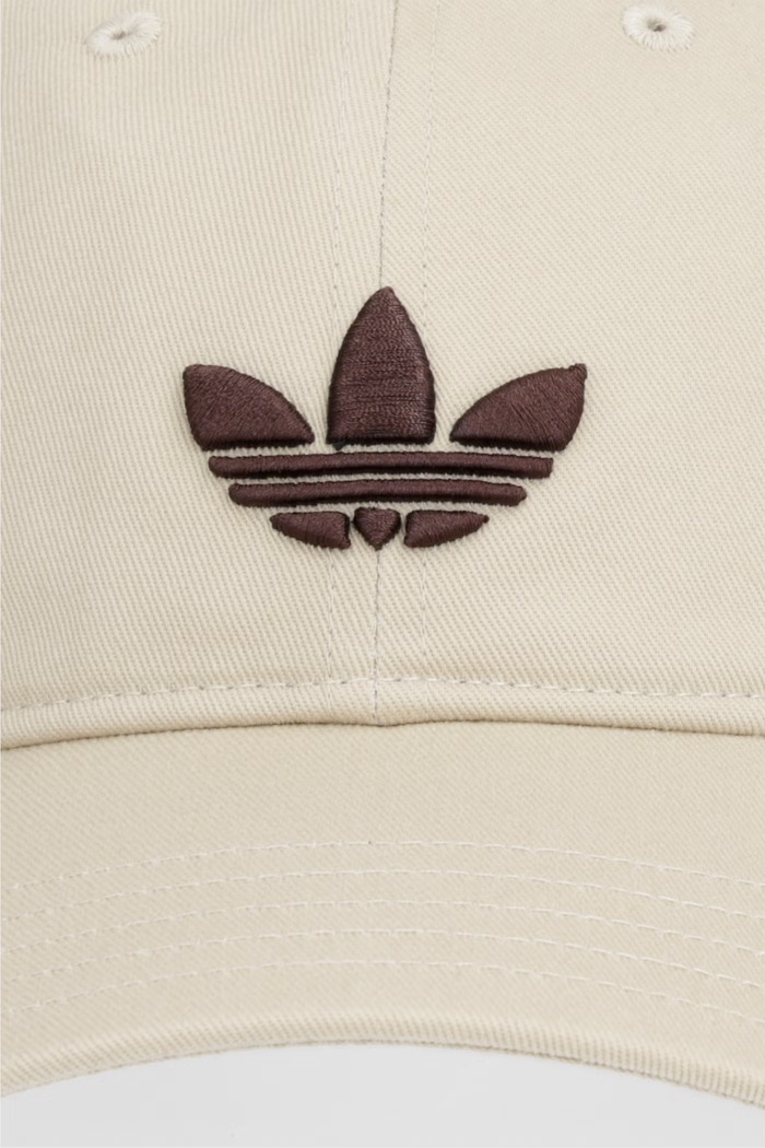 adidas Originals czapka z daszkiem bawełniana KC8036 beżowy SS26