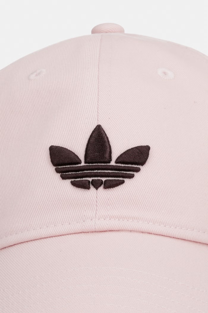 Βαμβακερό καπέλο του μπέιζμπολ adidas Originals KC8038 ροζ SS26