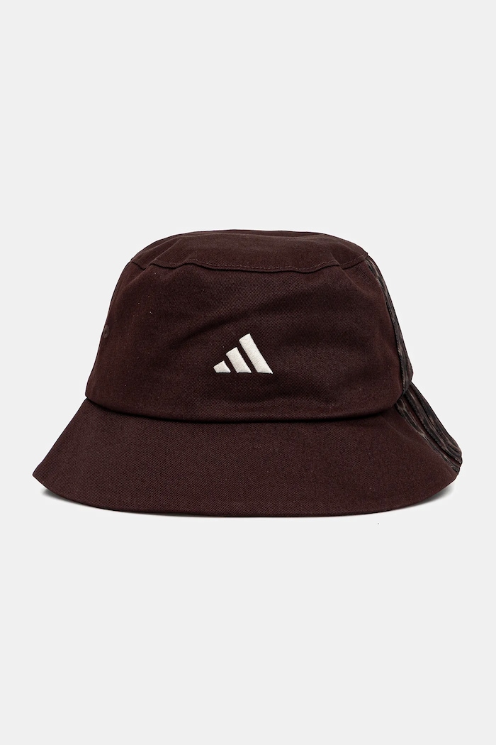 Bavlnený klobúk adidas bavlna hnedá KD2184