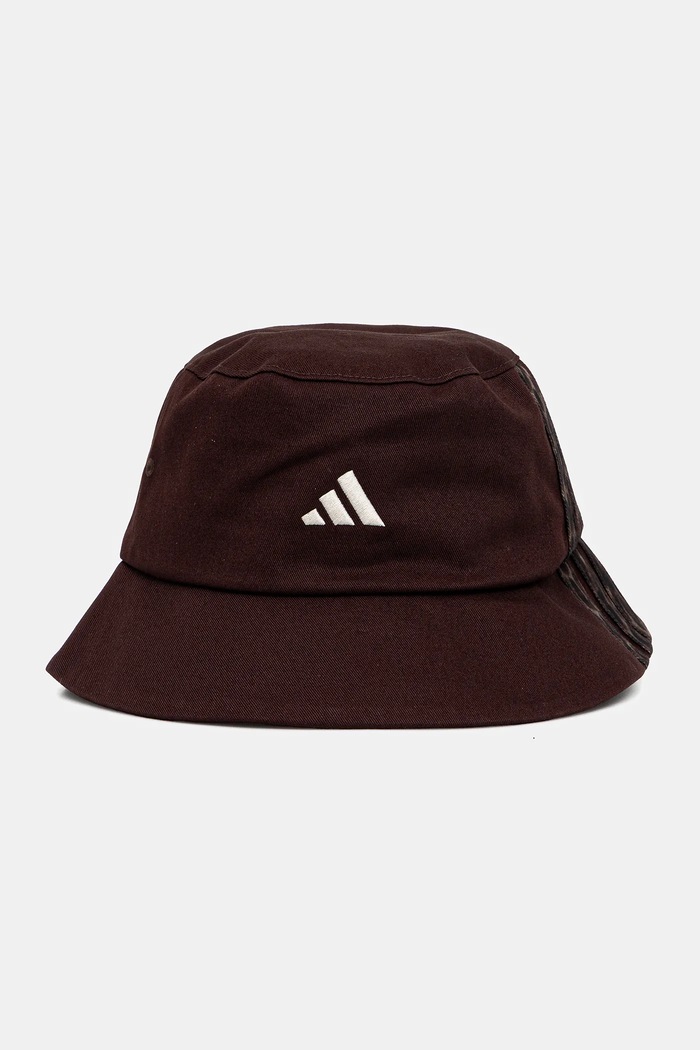Bavlnený klobúk adidas bavlna hnedá KD2184