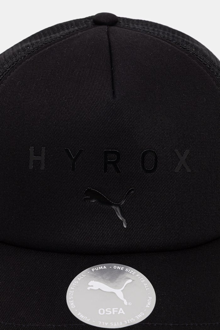 Puma czapka z daszkiem Trucker HYROX 026356 czarny SS26