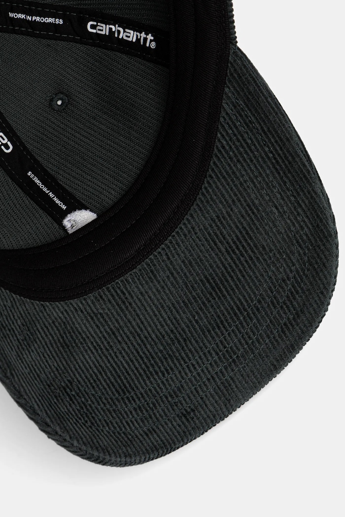 Κοτλέ καπέλο μπέιζμπολ Carhartt WIP Harlem Cap πράσινο I036729.3T3XX
