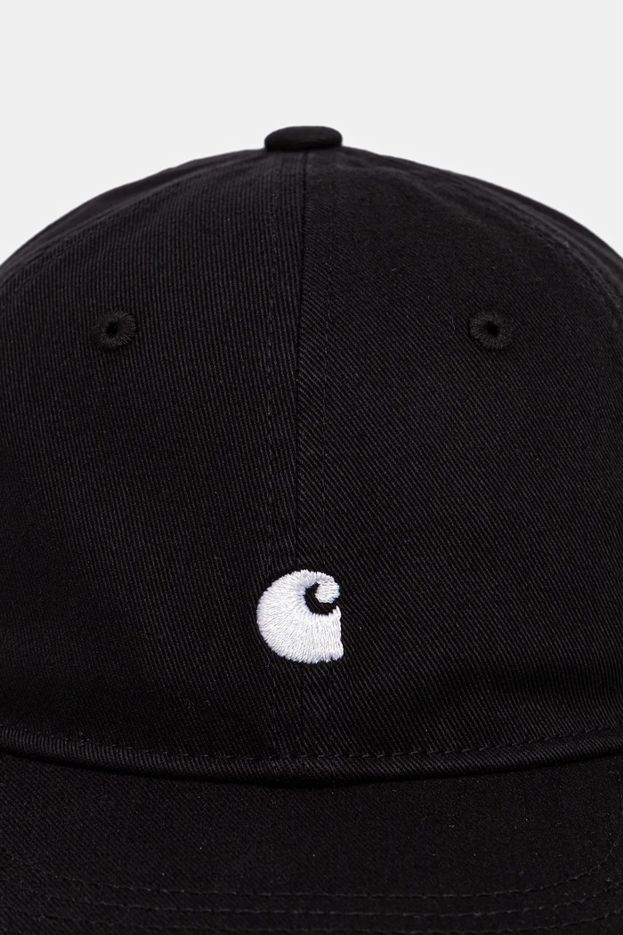 Βαμβακερό καπέλο του μπέιζμπολ Carhartt WIP Madison Logo Cap I036730.0D2XX μαύρο SS26