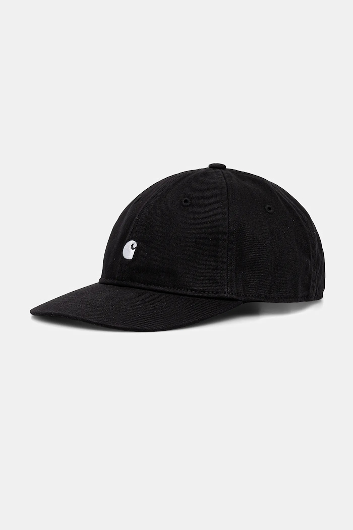 Pamučna kapa sa šiltom Carhartt WIP Madison Logo Cap bez uzorka crna I036730.3AAXX