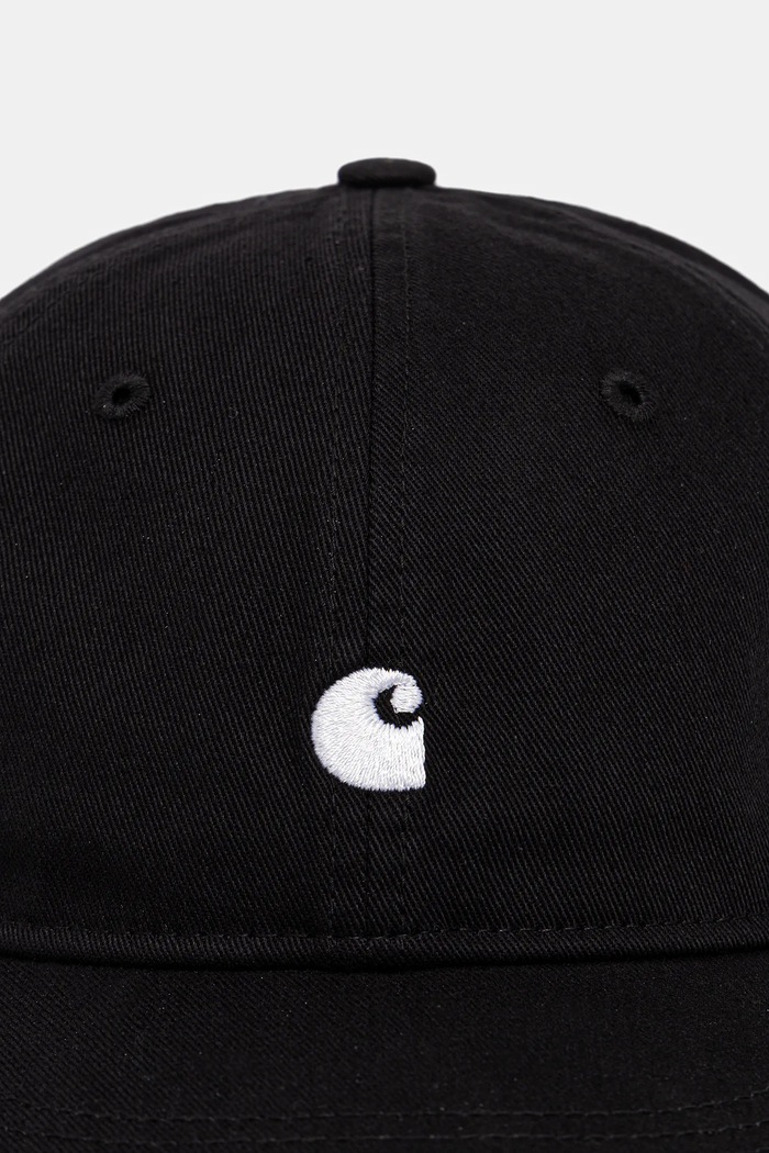 Pamučna kapa sa šiltom Carhartt WIP Madison Logo Cap I036730.3AAXX crna SS26
