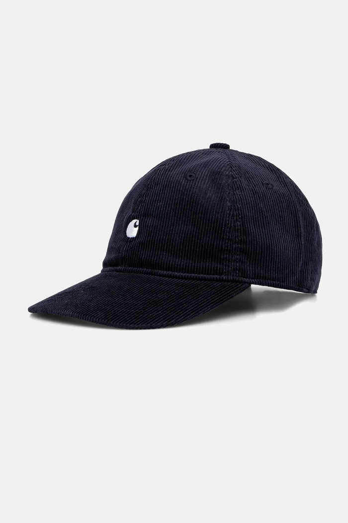 Kapa sa šiltom Carhartt WIP Harlem Cap bez uzorka mornarsko plava I036729.00BXX