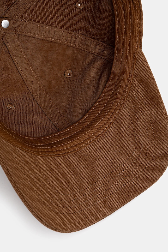 Pamučna kapa sa šiltom Carhartt WIP Canvas Cap smeđa I036653.HZXX