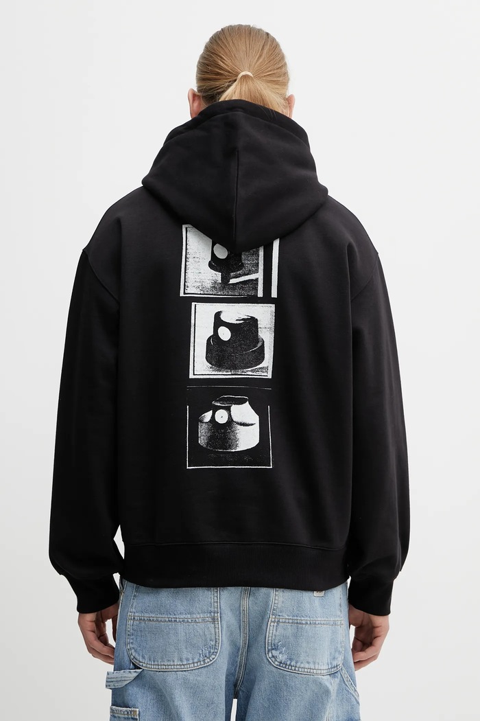 Ρούχα Μπλούζα Carhartt WIP Hooded Caps Sweat I036066.89XX μαύρο