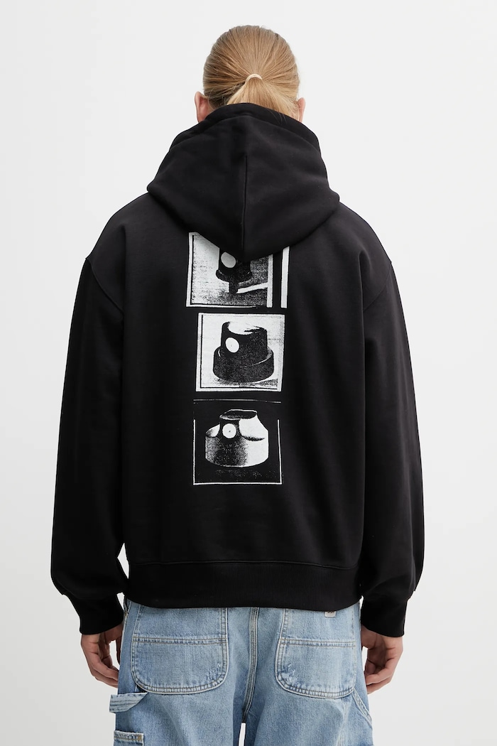 Ρούχα Μπλούζα Carhartt WIP Hooded Caps Sweat I036066.89XX μαύρο