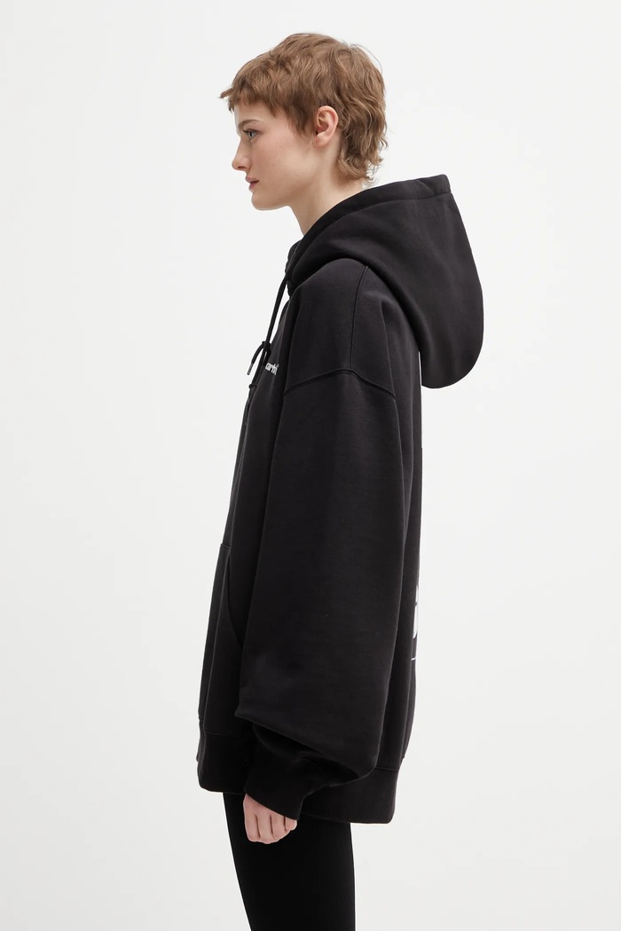 Μπλούζα Carhartt WIP Hooded Caps Sweat μαύρο I036066.89XX