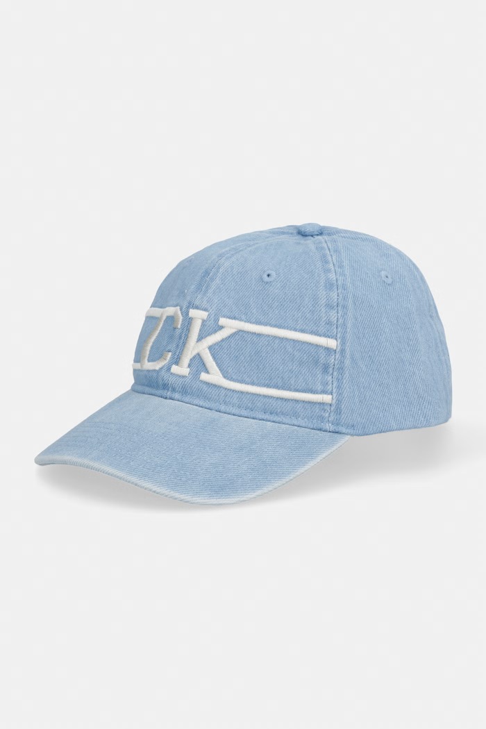 Calvin Klein bejzbalová čiapka bavlnená modrá LV04D5117G