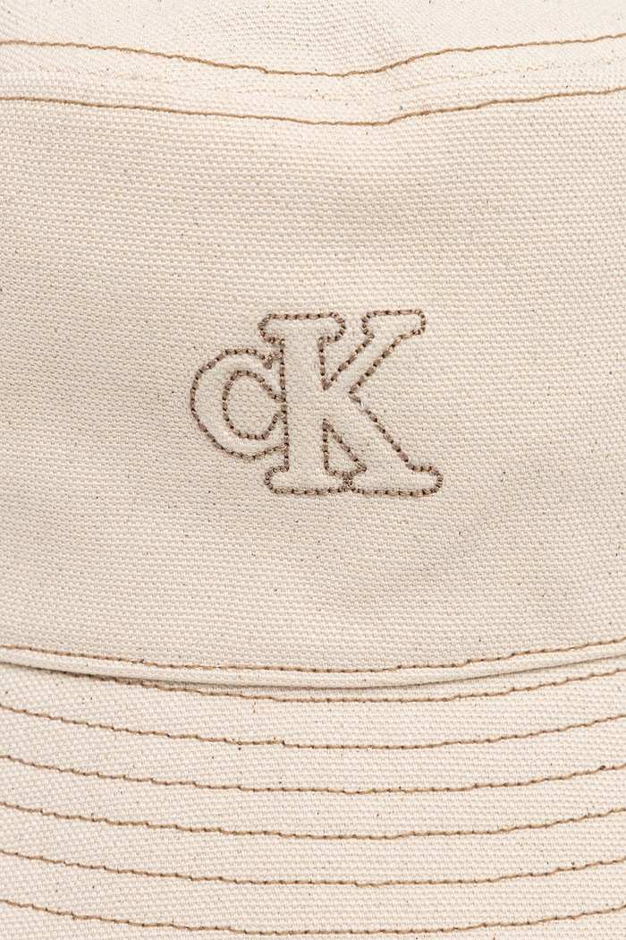 Calvin Klein klobouk bucket bavlněný LV04F5062G béžová SS26